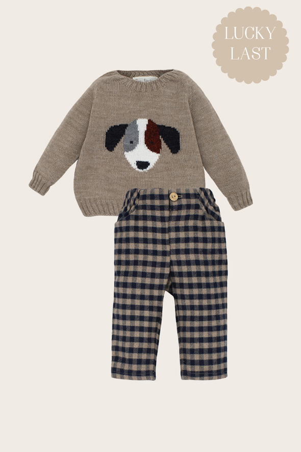 Puppy Sweater and Trouser Set