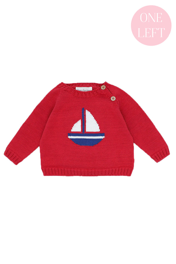 Sail Boat Boys Sweater