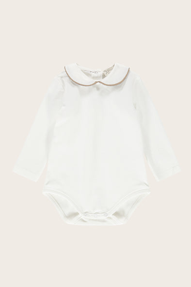 Peter Pan Collar Long Sleeve Bodysuit