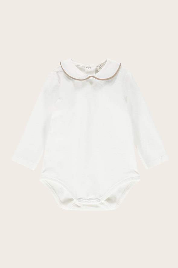 Peter Pan Collar Long Sleeve Bodysuit