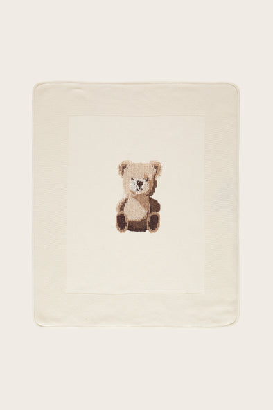 Cream Teddy Wool Cashmere Blanket