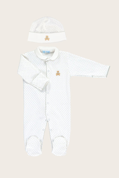 Grey Dot Nursery Bear Babysuit Set