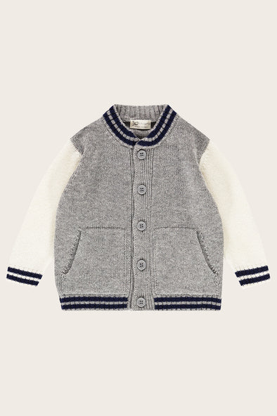 Varsity Wool Cashmere Cardigan