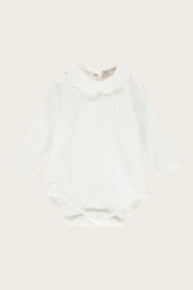 Petal Collar Long Sleeve Bodysuit