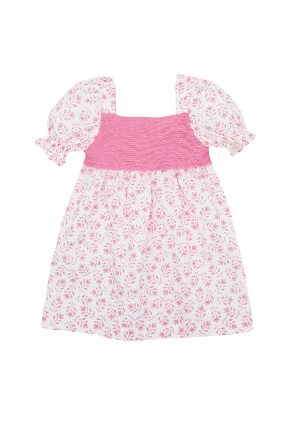 Pink Block Print Knitted Dress