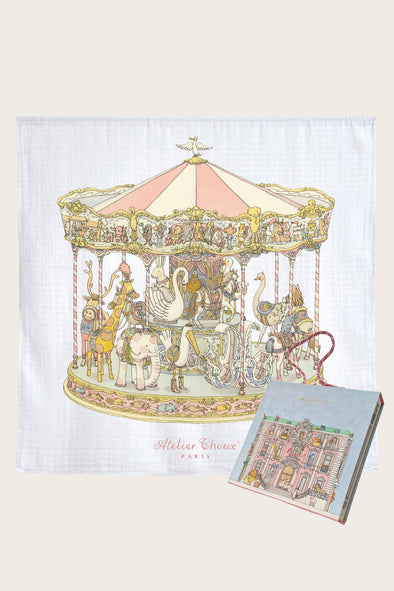 Pink Carousel Carre and Gift Box