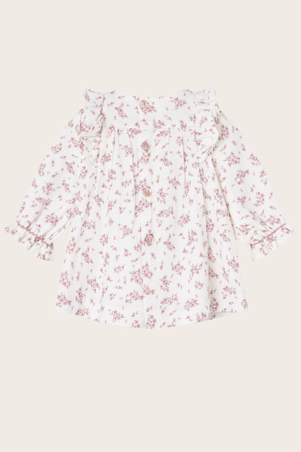 Rose Smocked Dress and Bloomer Set