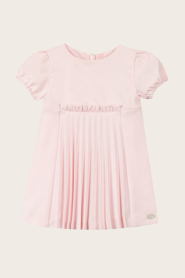 Baby Pink Pleated Dress